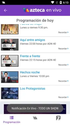 Azteca en Vivo android App screenshot 1